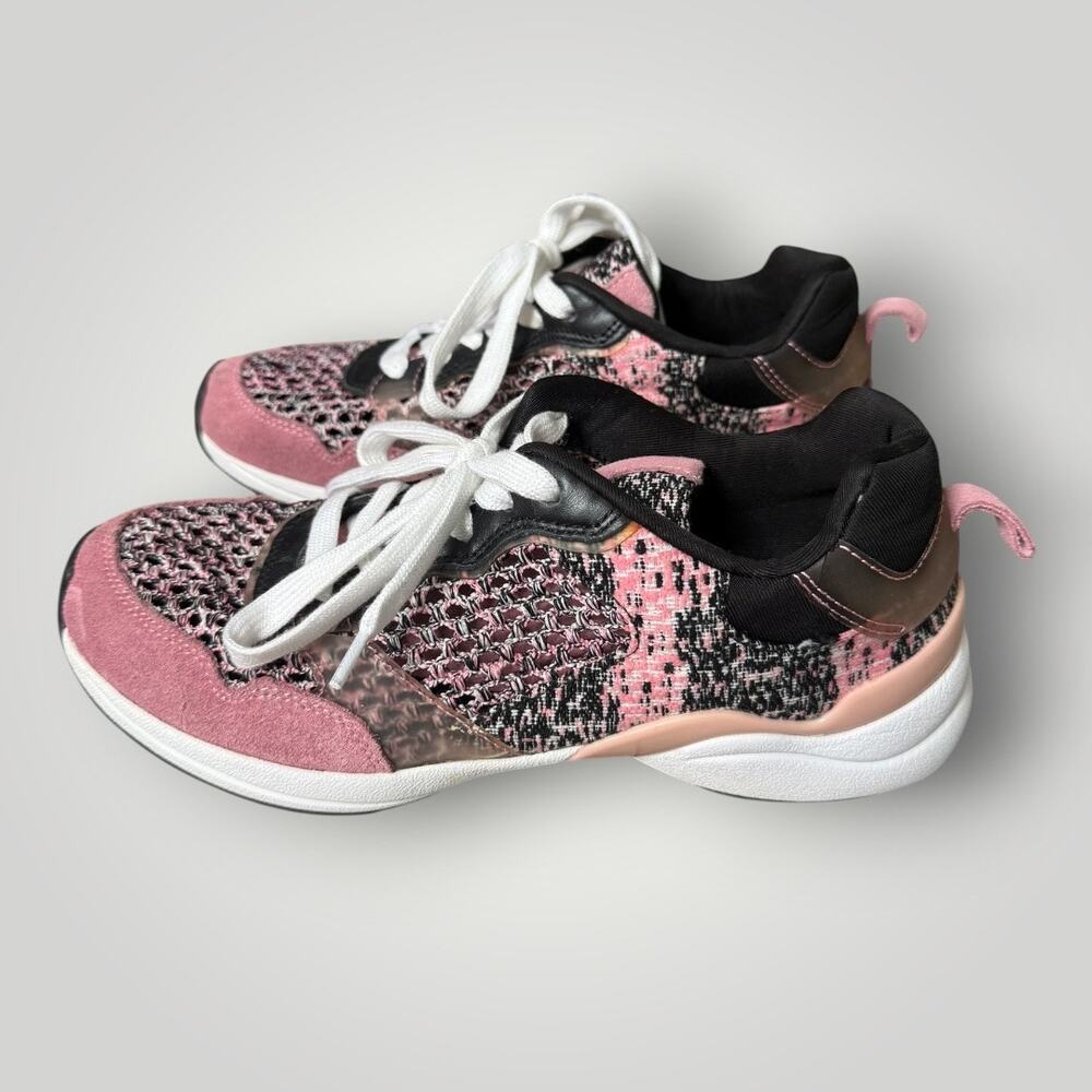 Zara Pink Black Sneakers Size 40